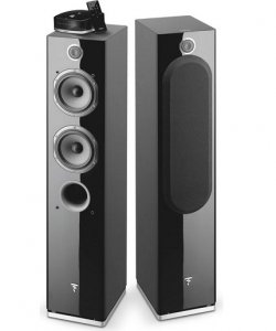 Focal Easya Wireless floor-standing powered speakers with Bluetooth (black)(pair)