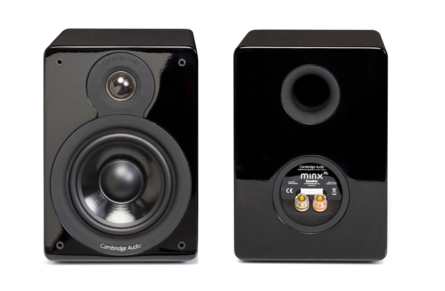 Cambridge MinxXL Bookshelf Speakers (black)(pair) - Click Image to Close