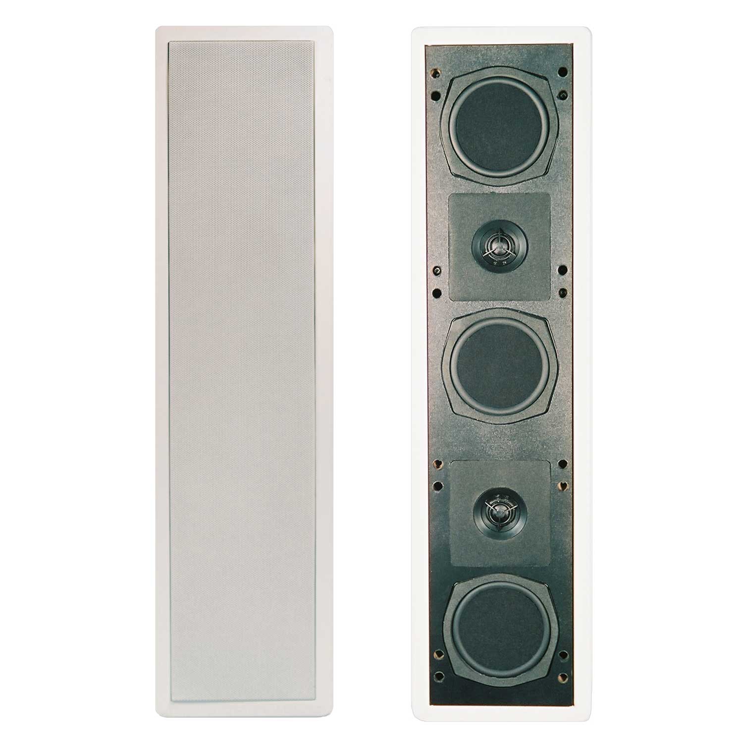 Phase CI150 2-way in-wall produces 3 front channels from 2 speakers (each) - Click Image to Close